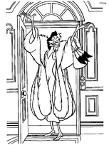 coloriage 101 dalmatiens cruella d enfer